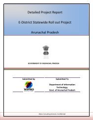 e-Districts Statewide Rollout Project - Arunachal Pradesh