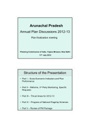 Arunachal Pradesh - of Planning Commission