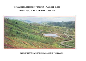 DETAILED PROJECT REPORT FOR IWMP‐I‐WAKRO CD BLOCK ...