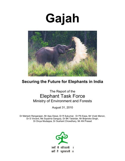 Securing the Future for Elephants in India - Ministry of Environment ...