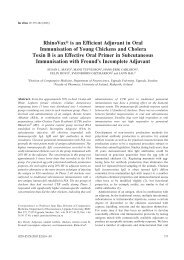 RhinoVax® is an Efficient Adjuvant in Oral Immunisation of ... - In Vivo