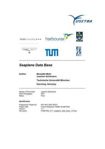 Seaplane Data Base