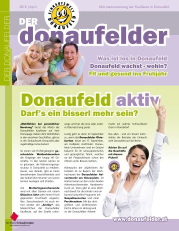 Donaufeld aktiv - in der Einkaufswelt Donaufeld