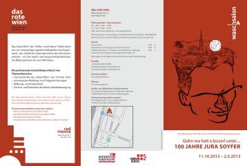 Ausstellungsfolder (pdf) - Das Rote Wien - Waschsalon