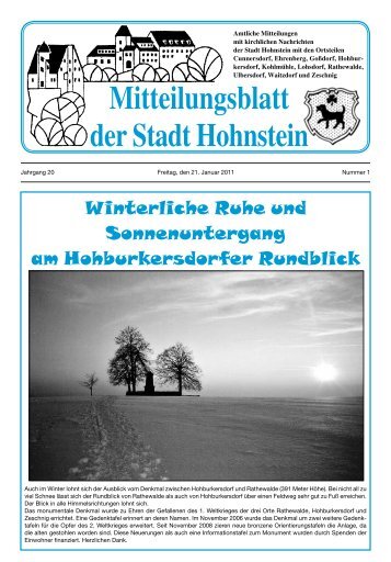 Mitteilungsblatt Hohnstein 2011 1