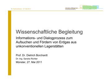 Prof. Dr. Dietrich Borchardt - Fracking, Erdgassuche in Deutschland