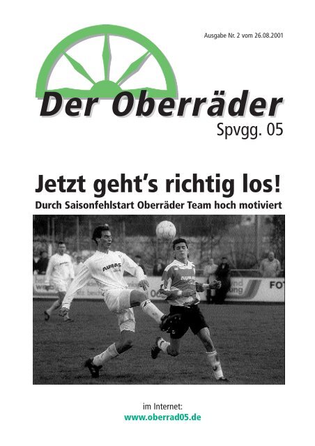 Stadionzeitung 02/2001 - Spvgg. 05 Frankfurt-Oberrad
