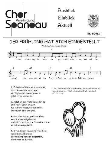 AEA Nr. 1/2012 - Chorvereinigung Spandau