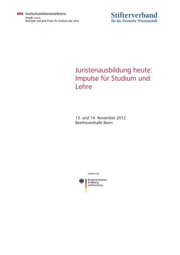 Juristenausbildung heute: Impulse für Studium und Lehre - HRK nexus