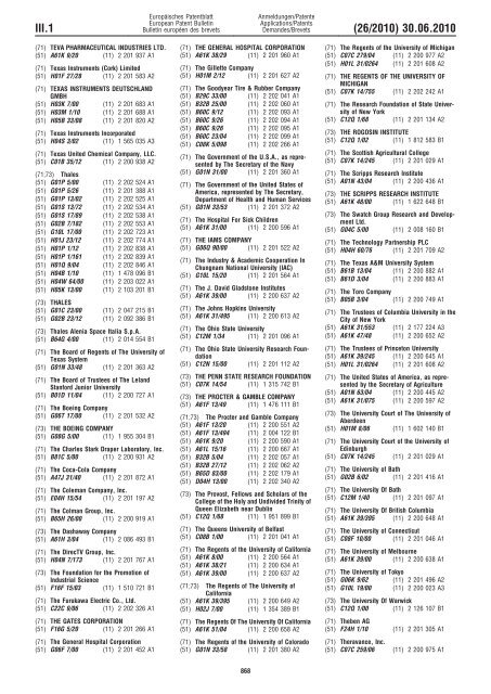 Bulletin 2010/26 - European Patent Office