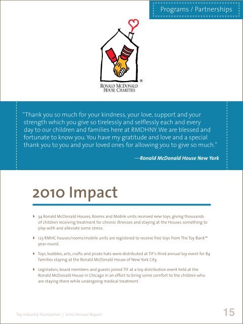 2010 Annual Report - Toy Industry Association