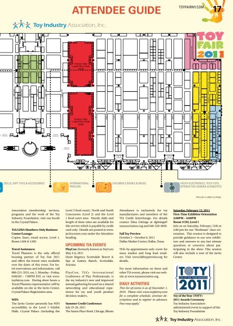 ATTENDEE GUIDE - Toy Industry Association