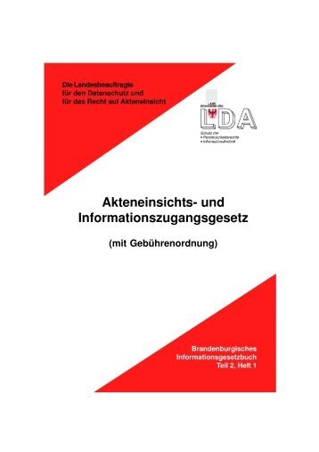 Akteneinsichts- und Informationszugangsgesetz (AIG) - Brandenburg