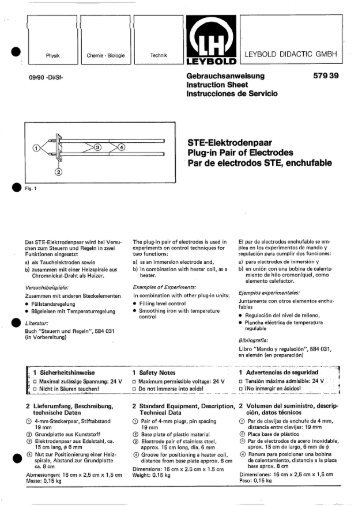 LEYBOLD - LD DIDACTIC