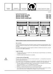 Sensor tÃ¡ctil sencillo 729 752 Sensor tÃ¡ctil doble ... - LD DIDACTIC