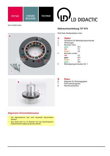 Gebrauchanleitung 727815 - LD DIDACTIC