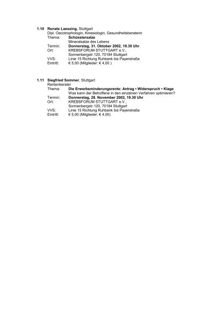 KFS - Krebsforum Stuttgart e.V. - transgallaxys