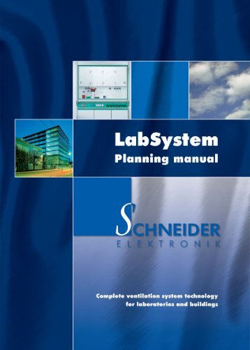 2.0 LabSystem Fume hood monitors - Schneider Elektronik GmbH