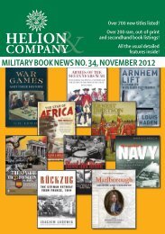 New and forthcoming books! - Helion & Company