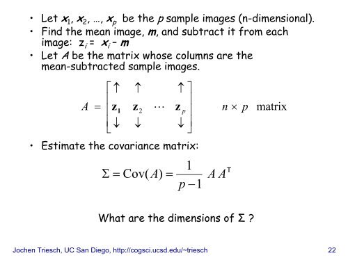 Principal Component Analysis (PCA)