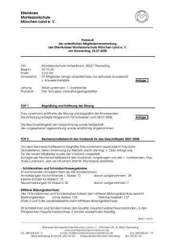 Elternkreis Montessorischule München-Land e. V.