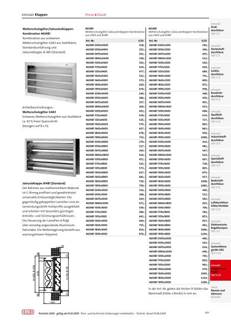 Download emcoair Preisliste - emco klima