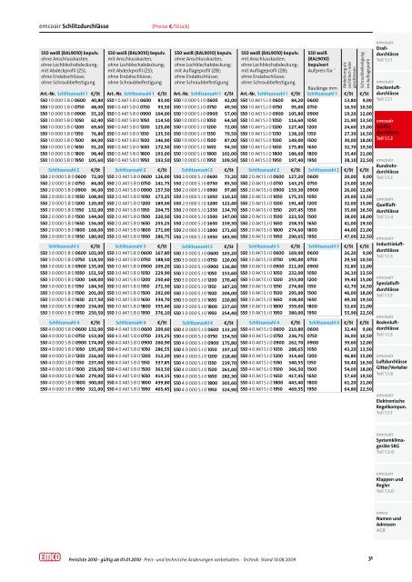 Download emcoair Preisliste - emco klima