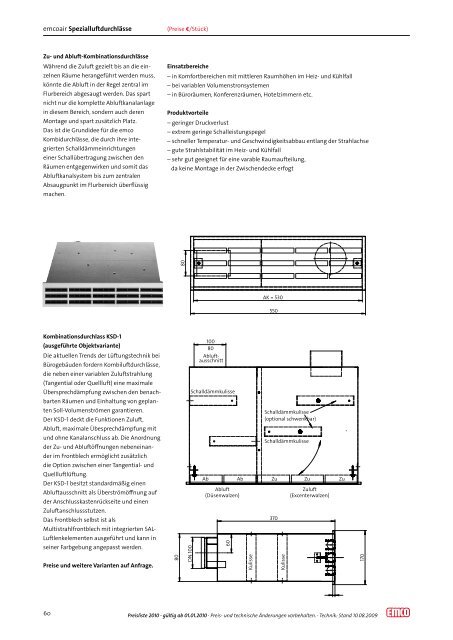 Download emcoair Preisliste - emco klima