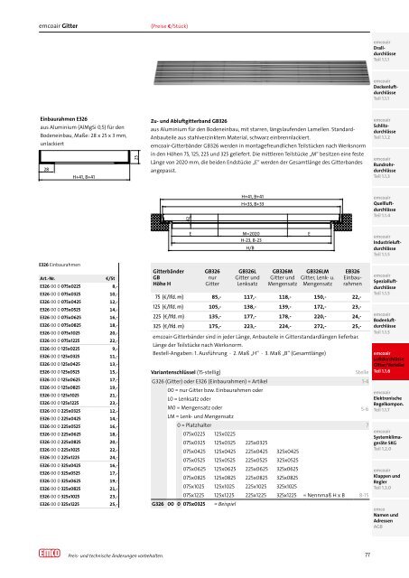 Download emcoair Preisliste - emco klima