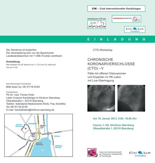 Chronische Koronarverschlüsse (CTO) – V 2013 - Kardiologie ...