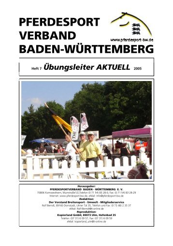 Ausgabe 07/2005 - Württembergischer Pferdesportverband eV