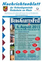 BURGGARTENFEST - Verbandsgemeinde Heidesheim