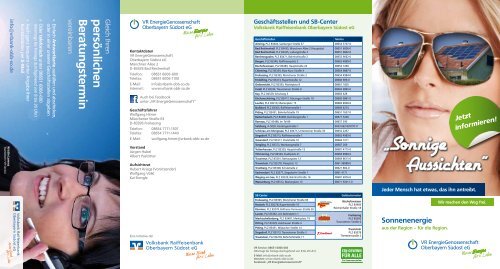 Flyer VR Energiegenossenschaft - Volksbank Raiffeisenbank ...