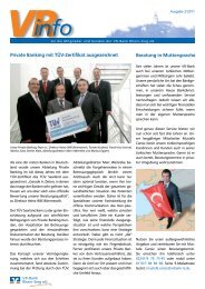 Ausgabe 2/2011 - VR-Bank Rhein-Sieg eG