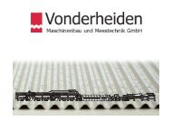 Vonderheiden im Überblick - Vonderheiden Maschinenbau ...