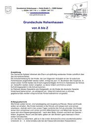 Grundschule Hohenhausen von A bis Z