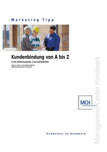 Marketing Tipp Kundenbindung von A bis Z - LGH