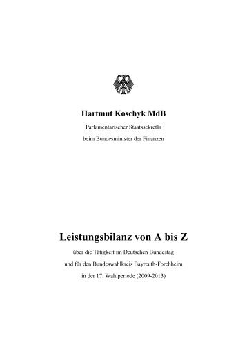 Leistungsbilanz von A bis Z