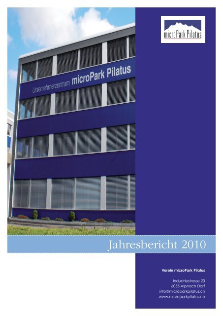 Jahresbericht 2010 (PDF) - Verein microPark Pilatus