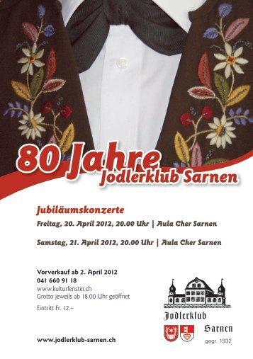 80 Jahre Jodlerklub Sarnen