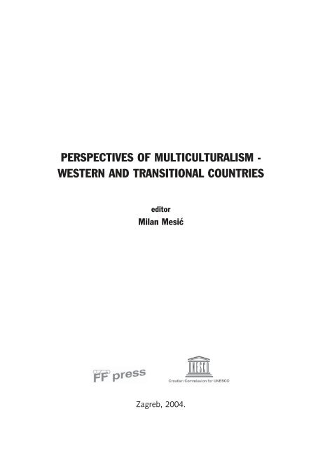Perspectives of multiculturalism: western and ... - unesdoc - Unesco