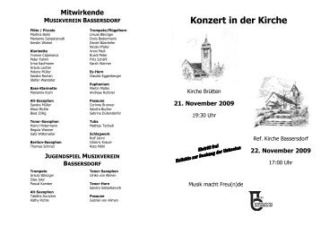 Konzert in der Kirche - Musikverein Bassersdorf