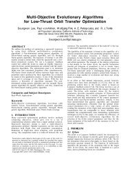 Multi-Objective Evolutionary Algorithms for Low-Thrust Orbit Transfer ...