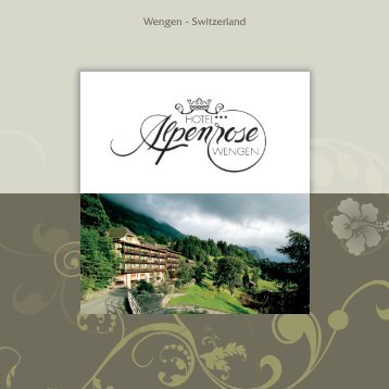 menu_Prospekt - Hotel Alpenrose - Wengen