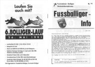 Ausgabe 11 - März 1991 - FC Bolligen