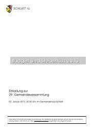 Budget_und_Steuerfuss_2013 - Gemeinde Schlatt