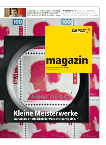 magazin - Was die Schweizerische Post bewegt - Ausgabe ...