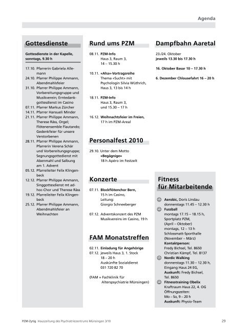 Das vielseitige Leben im PZM - Psychiatriezentrum Münsingen ...