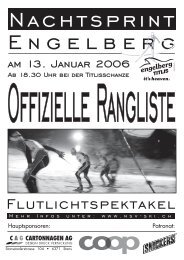 Rangliste - ALGE-TIMING Schweiz