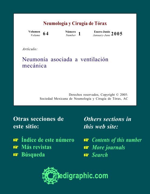Neumonía asociada a ventilación mecánica - edigraphic.com